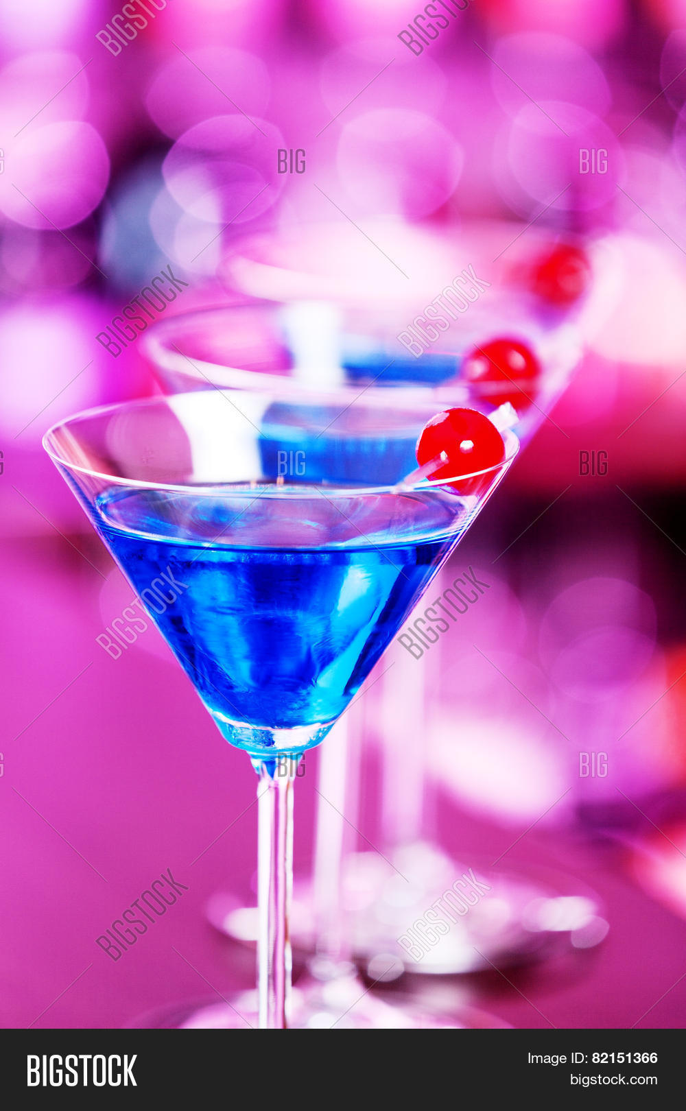 cocktails collection - blue martini