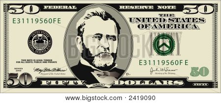 50 Dollar Bill.Eps Stock Vector & Stock Photos | Bigstock