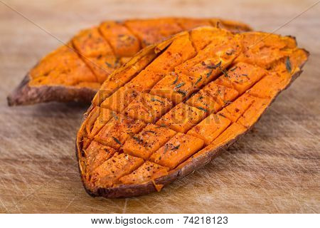baked yam sweet potato