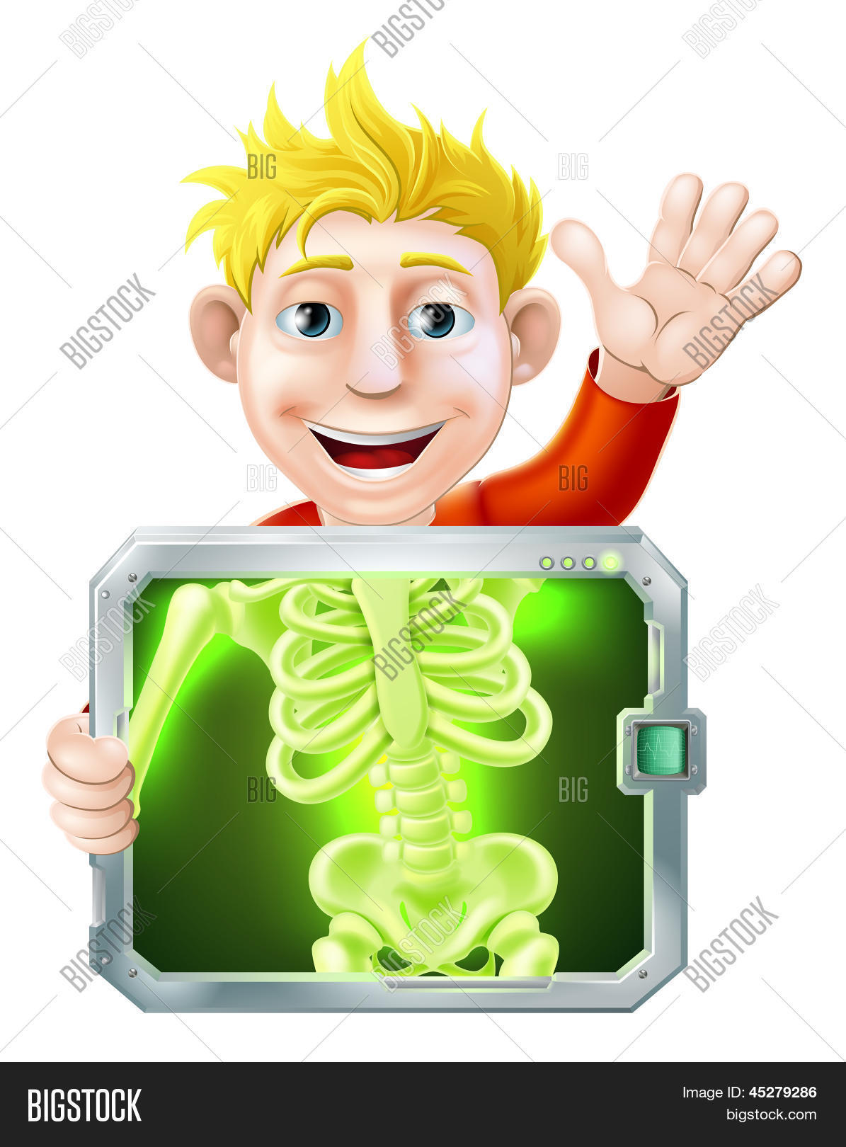 xray 男子挥舞着 库存矢量图和库存照片 | bigstock