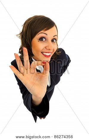 excited businesswoman