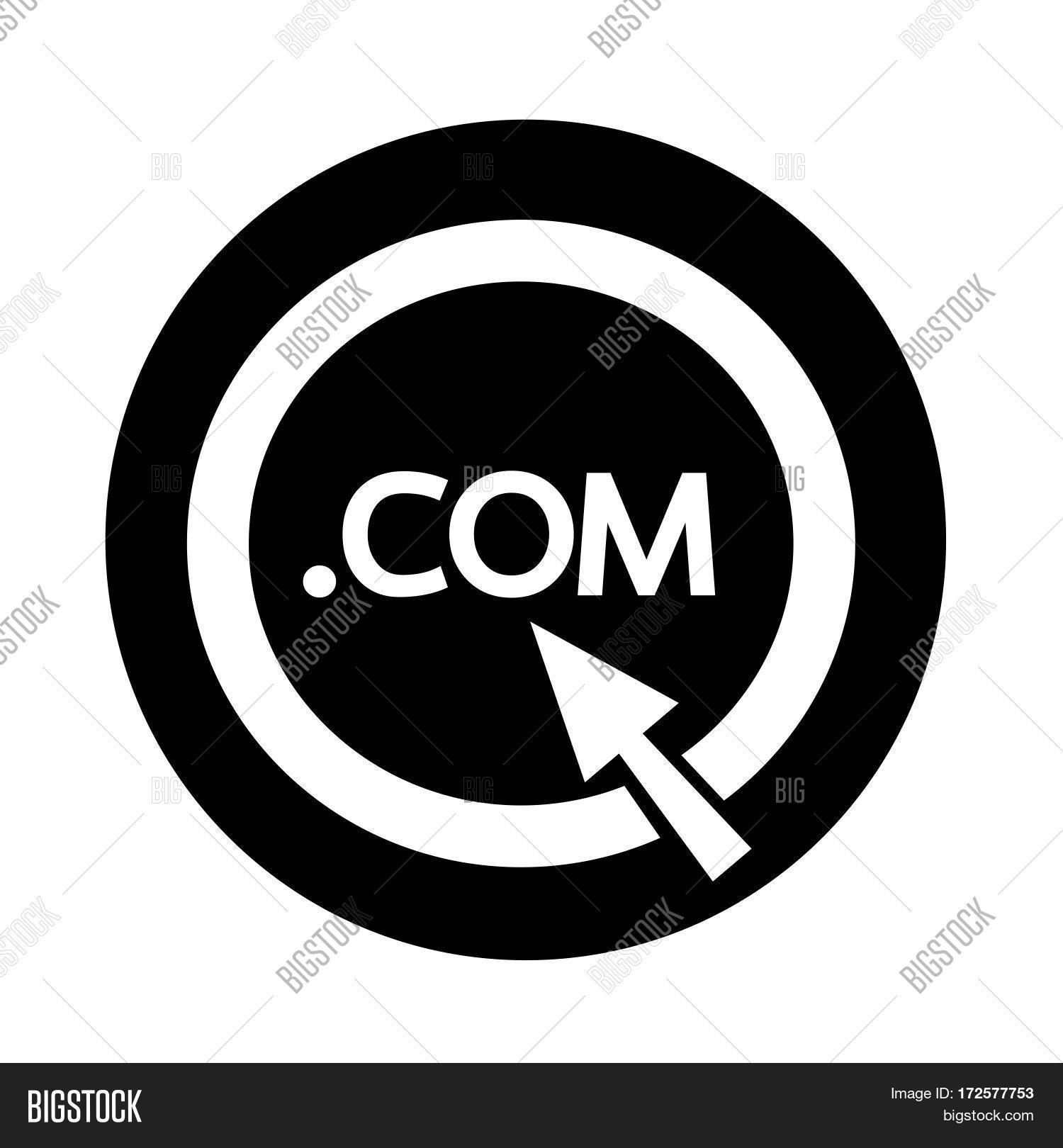 an images of or pictogram domain dot com sign icon