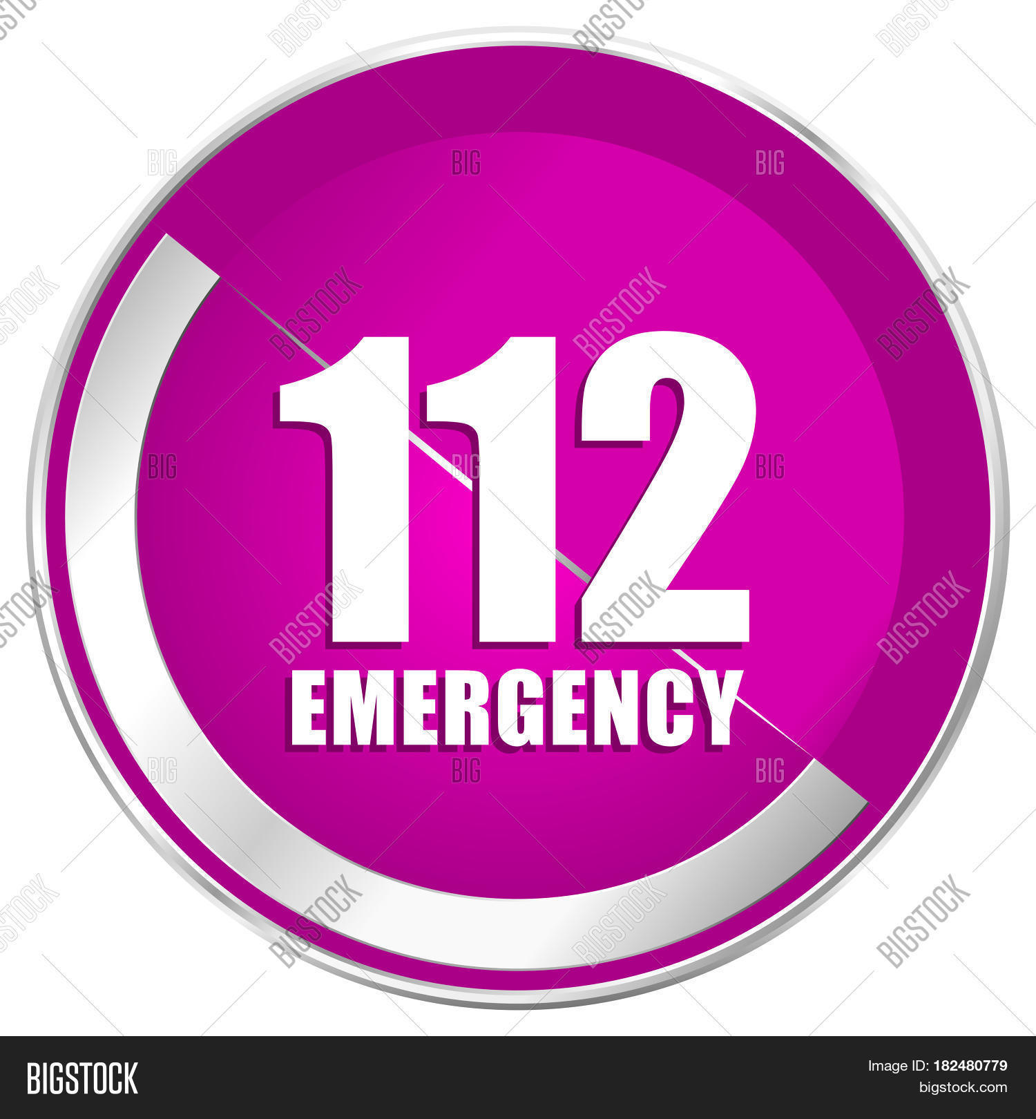 number emergency 112 web design violet silver meta