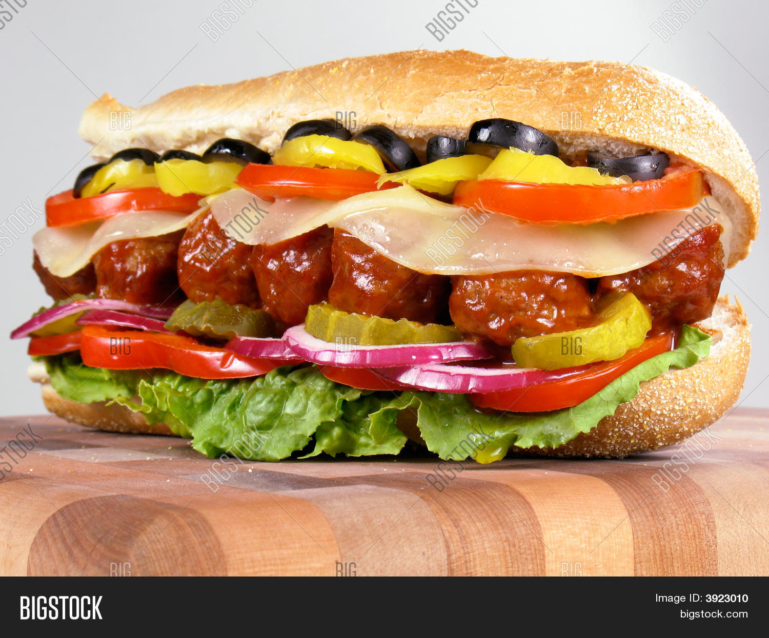 lettuce tomato onion red bell pepper banana peppers pickles and