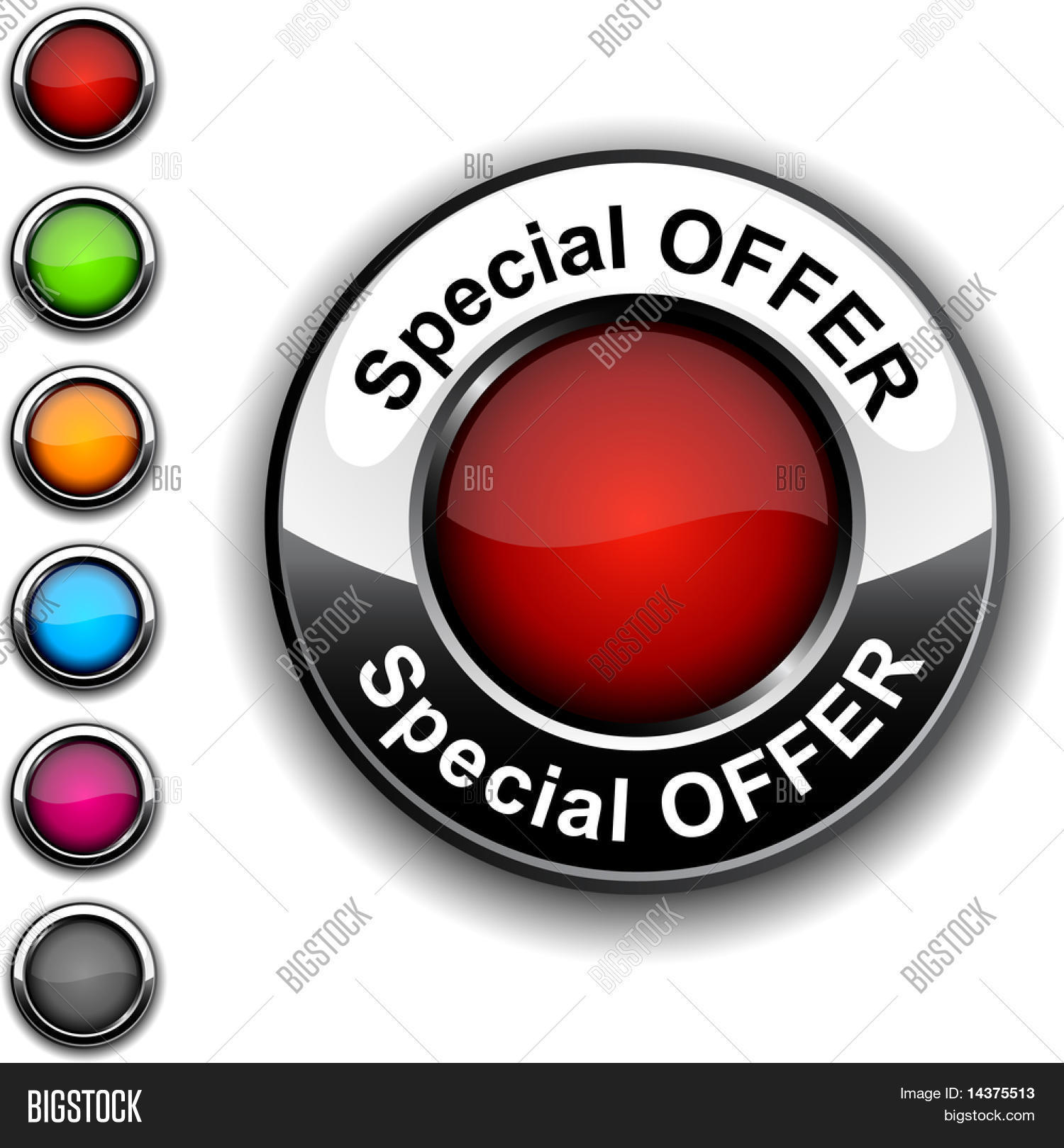 特别提供切合实际的按钮.向量.