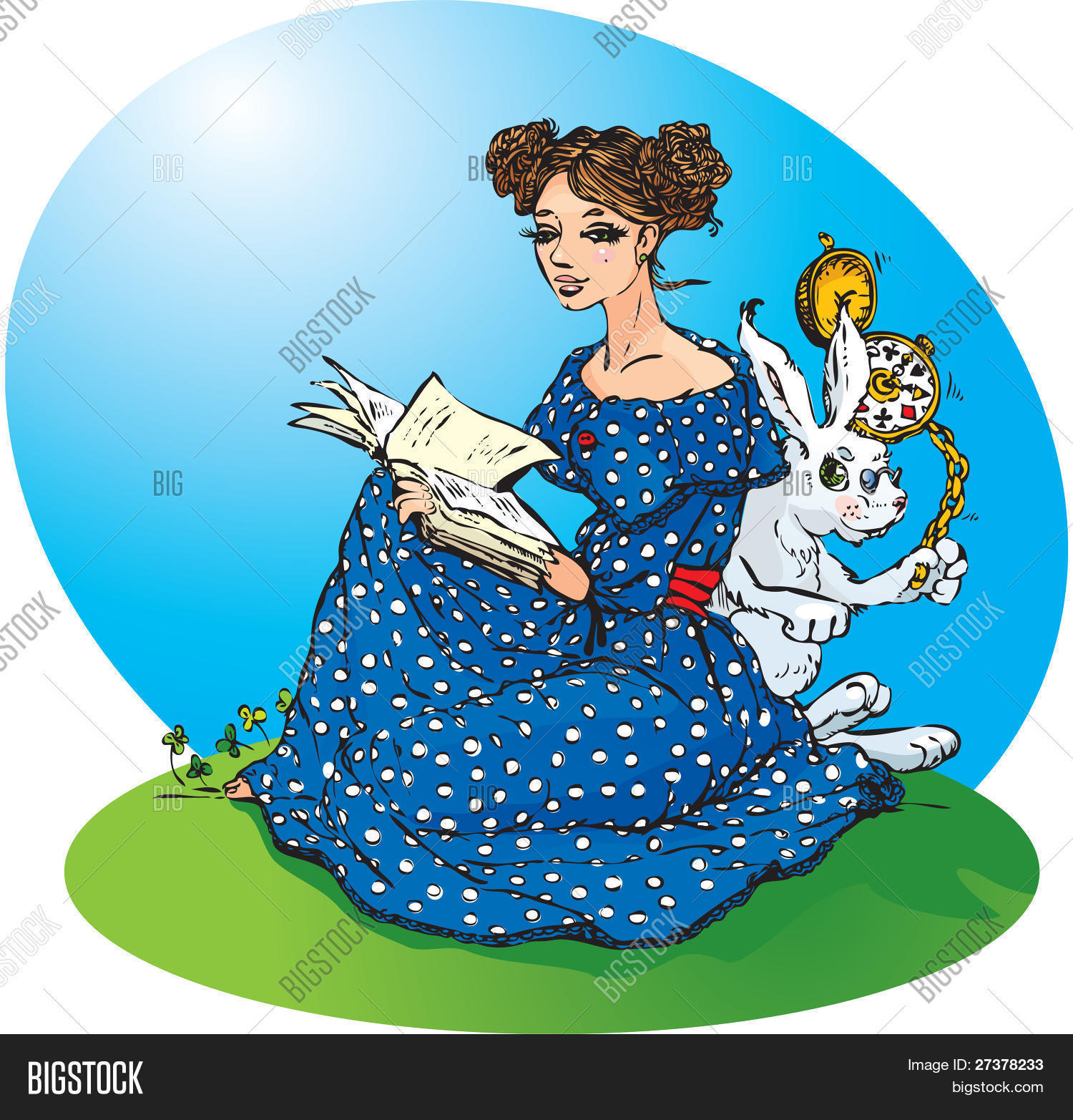 爱丽丝读一本书, 白兔子运行非常匆忙