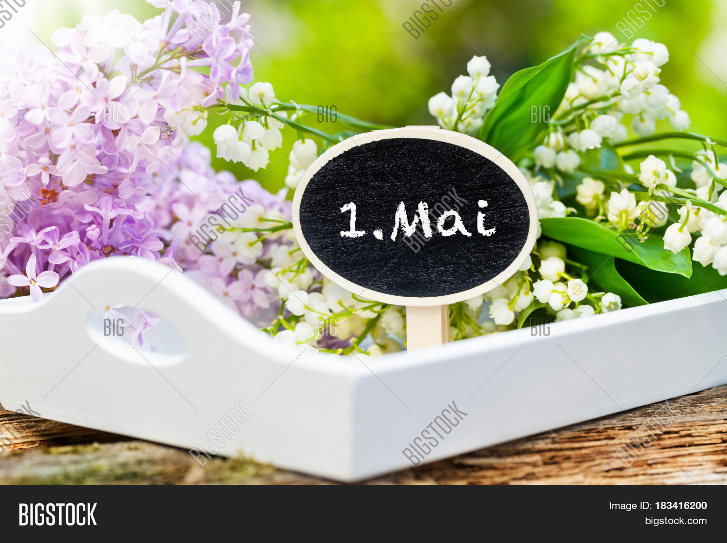 may 1 label with lily of the valley and lilac