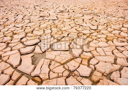 cracked soil during drought
