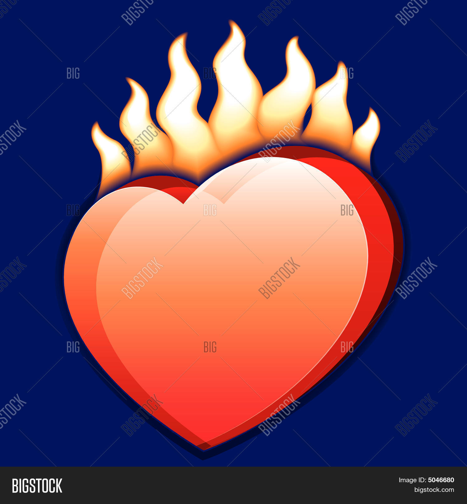 lightbox 保存取消   保存 vector illustration of a burning heart