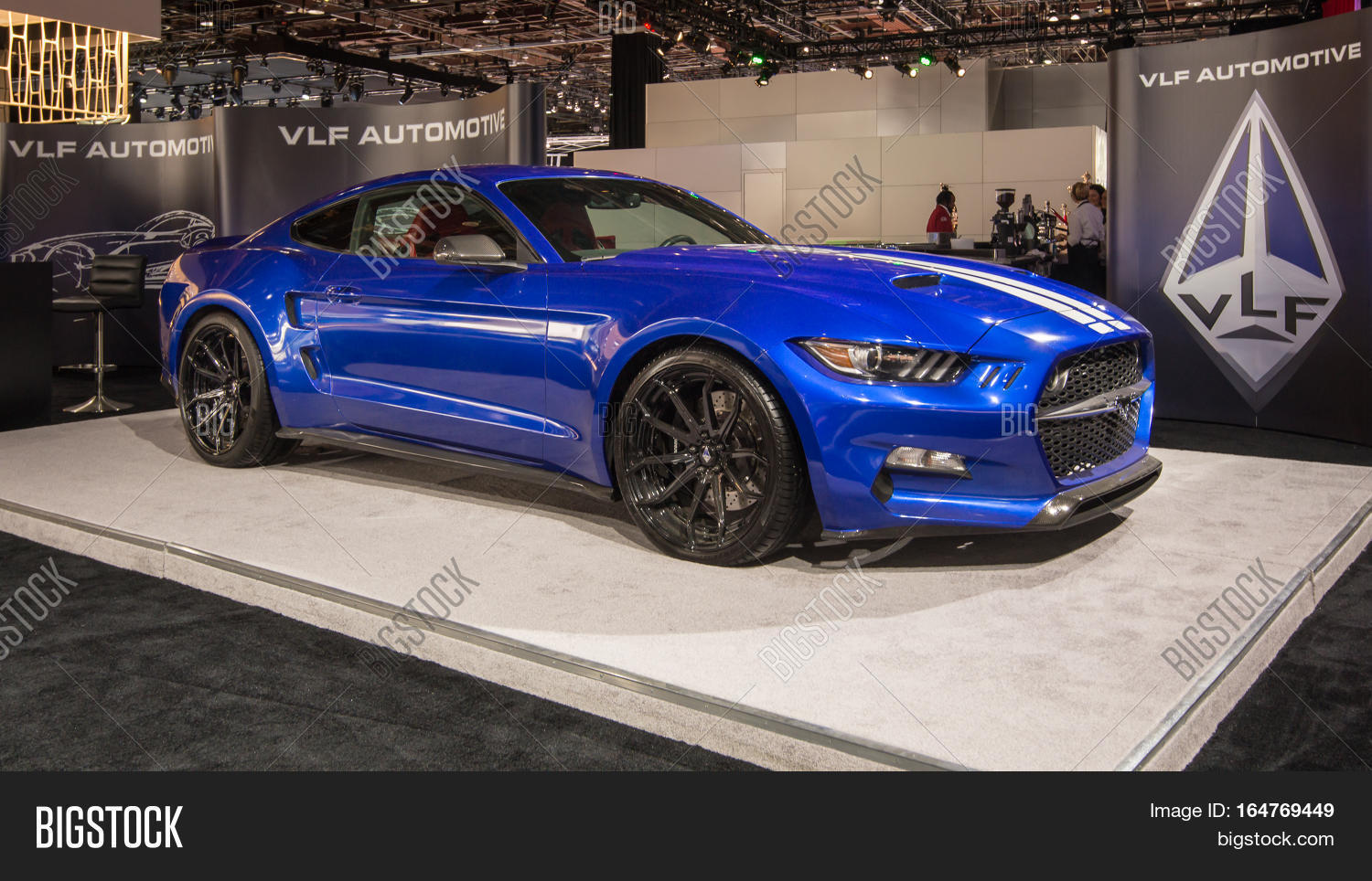 detroit mi/usa - january 9 2017: a vlf rocket concept car at the