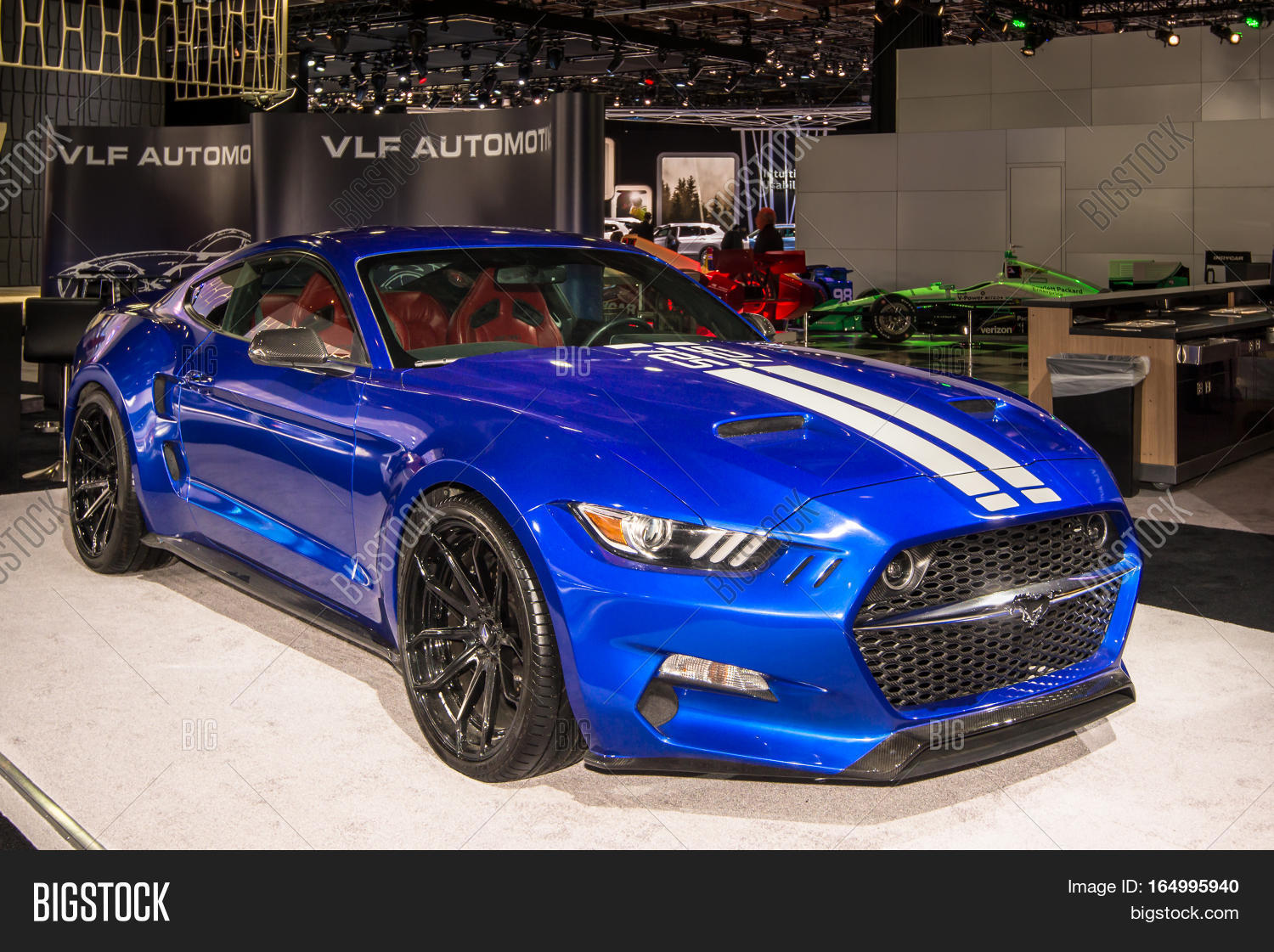 detroit mi/usa - january 10 2017: a vlf rocket concept car at