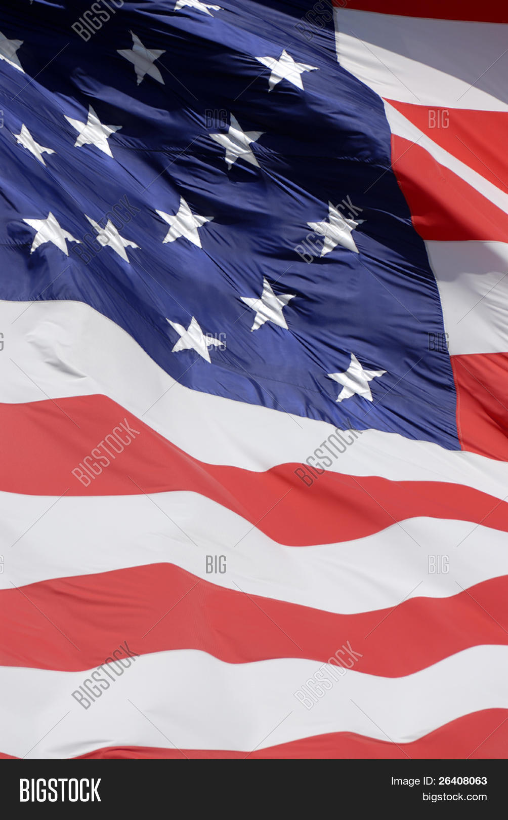 united states of american stars and stripes flag waving series