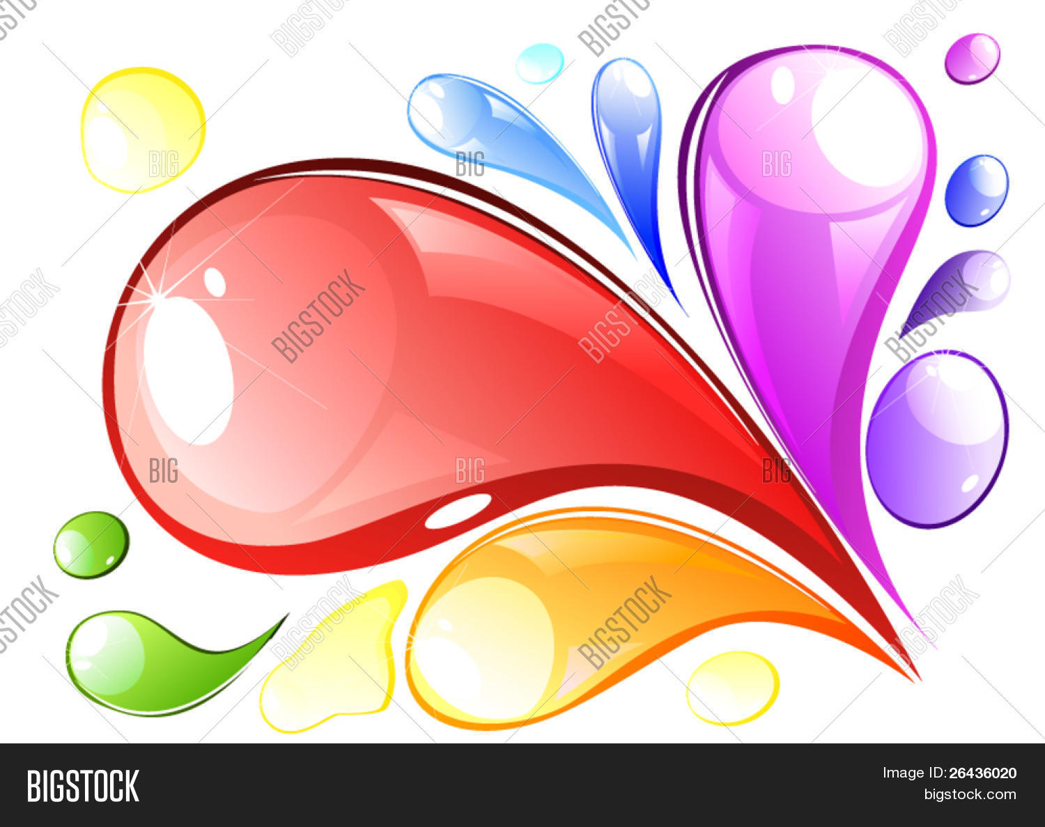 向量的彩色闪屏 库存矢量图和库存照片 | bigstock