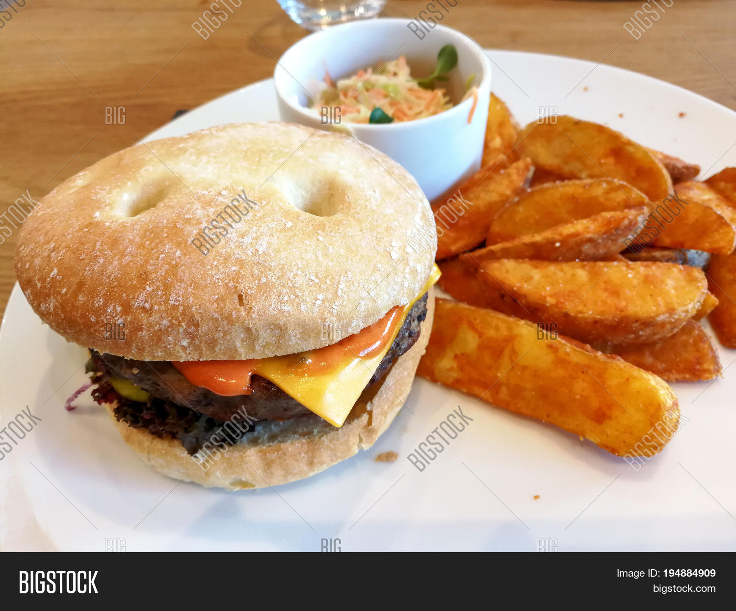 cheese burger - american cheese burger with golden french fries