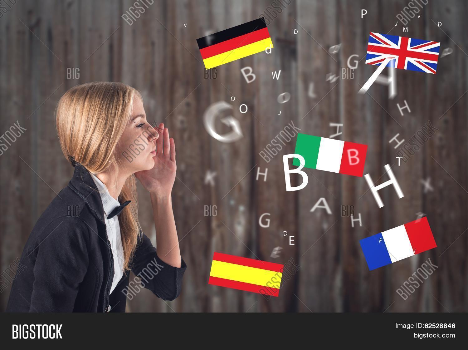 foreign language. concept - learning, speaking, travel