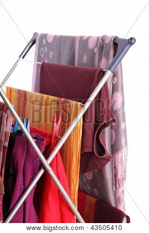 clothes dryer isolated on white