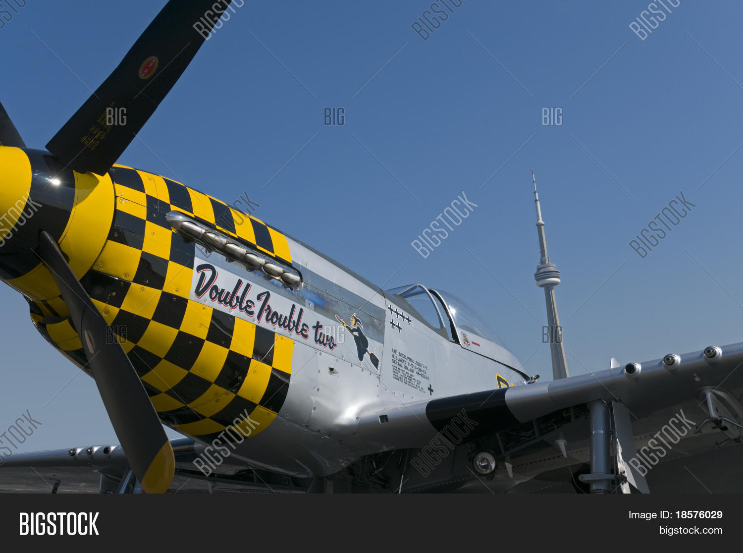 toronto, on - september 4: a p-51d-20na mustang fighter plane