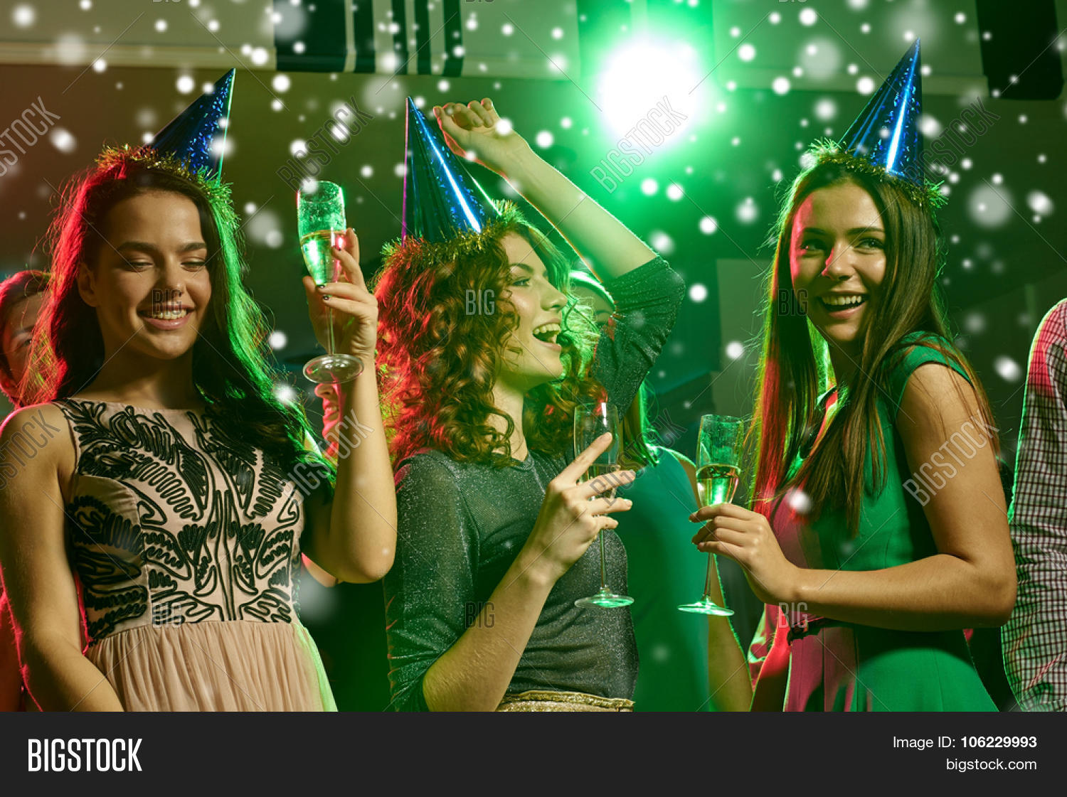 new year party, holidays, celebration, nightlife and people