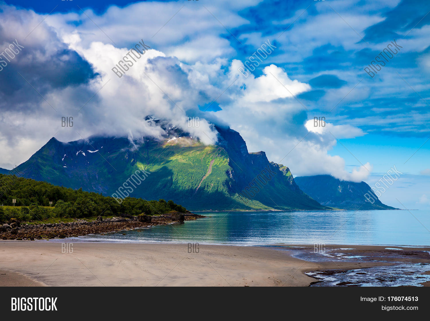 beautiful nature norway natural landscape.