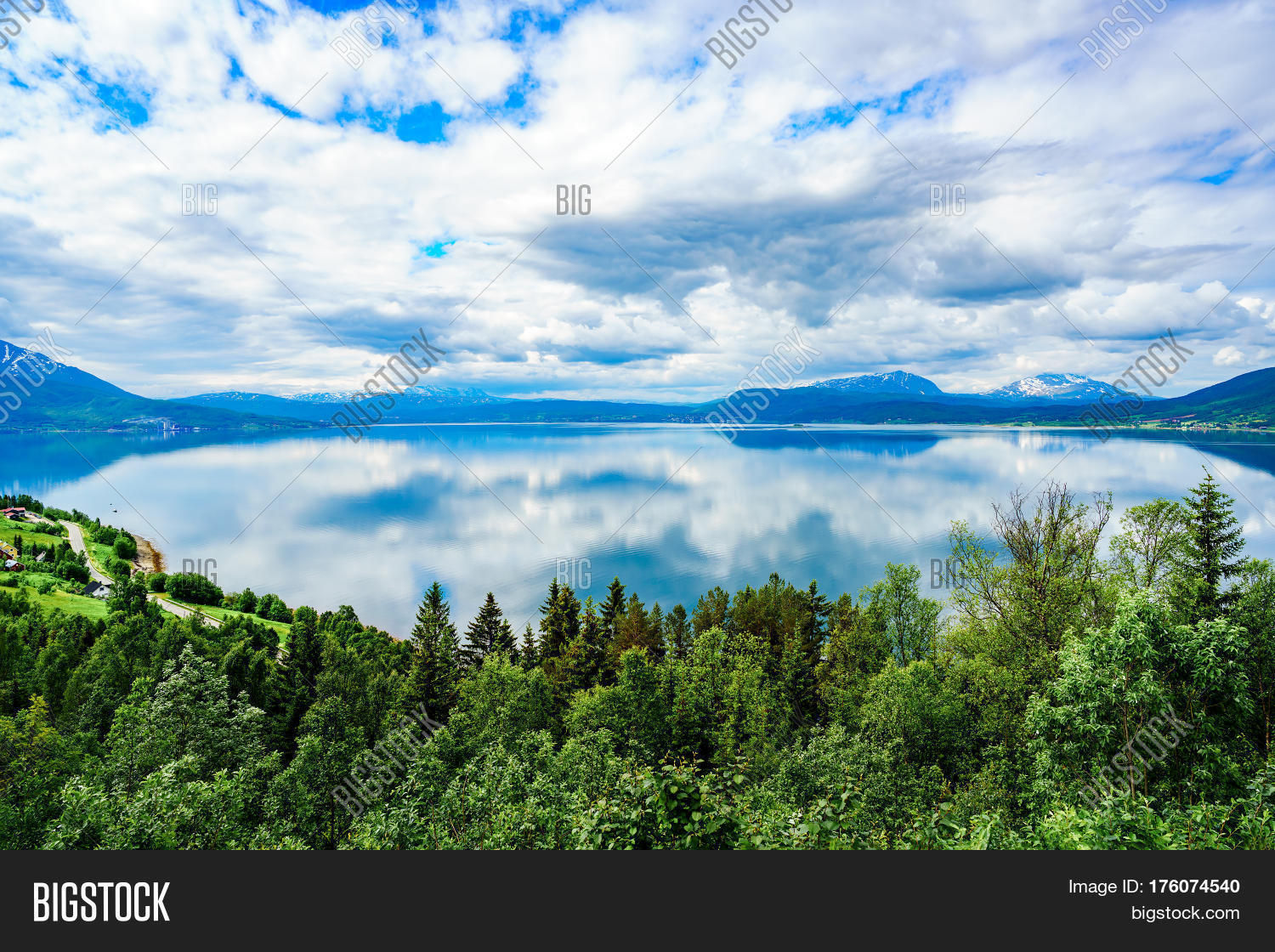 beautiful nature norway natural landscape.