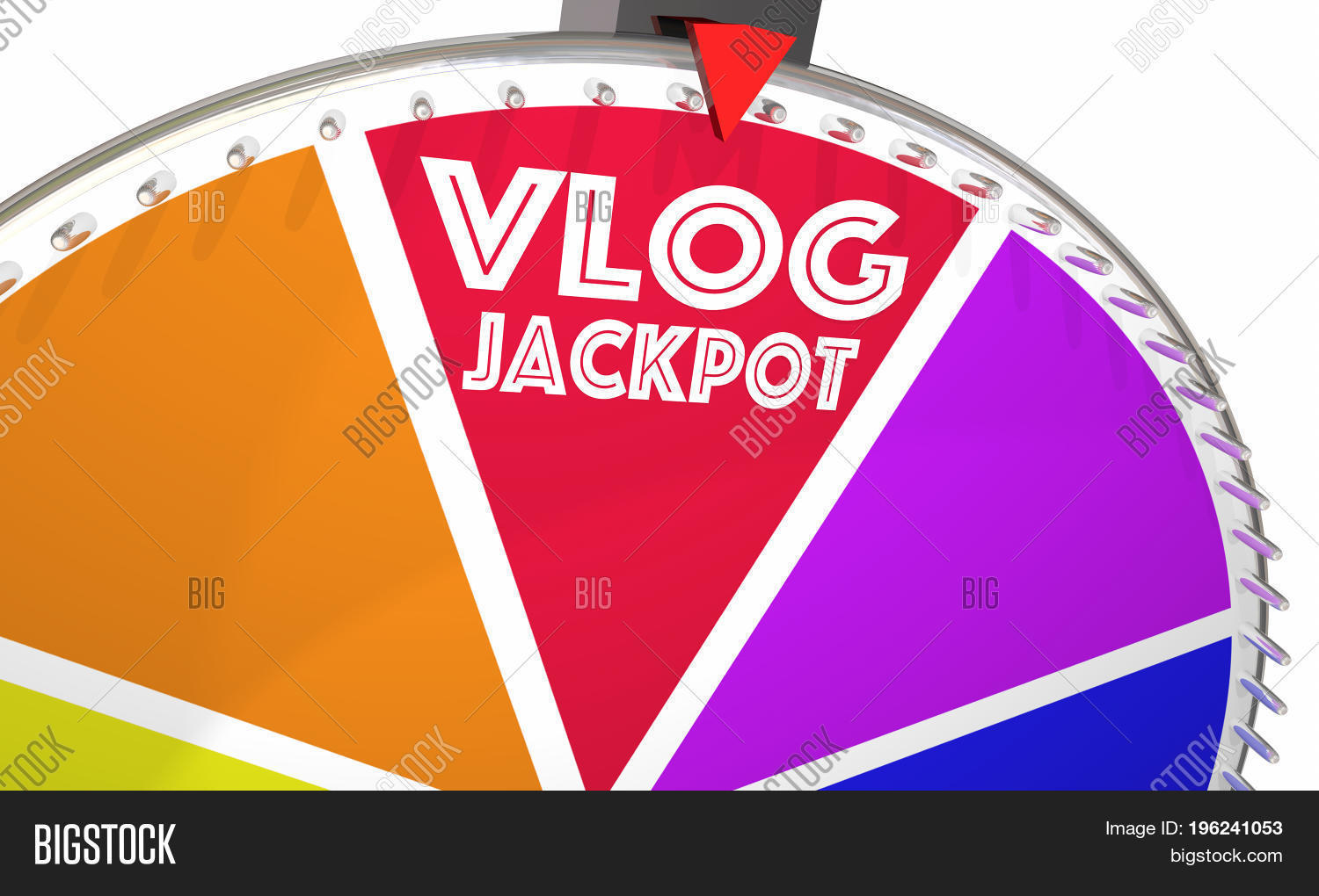vlog jackpot video blog make money game show wheel 3d