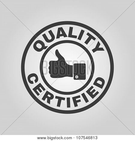 approval, approbation, certification, accepted symbol. fl