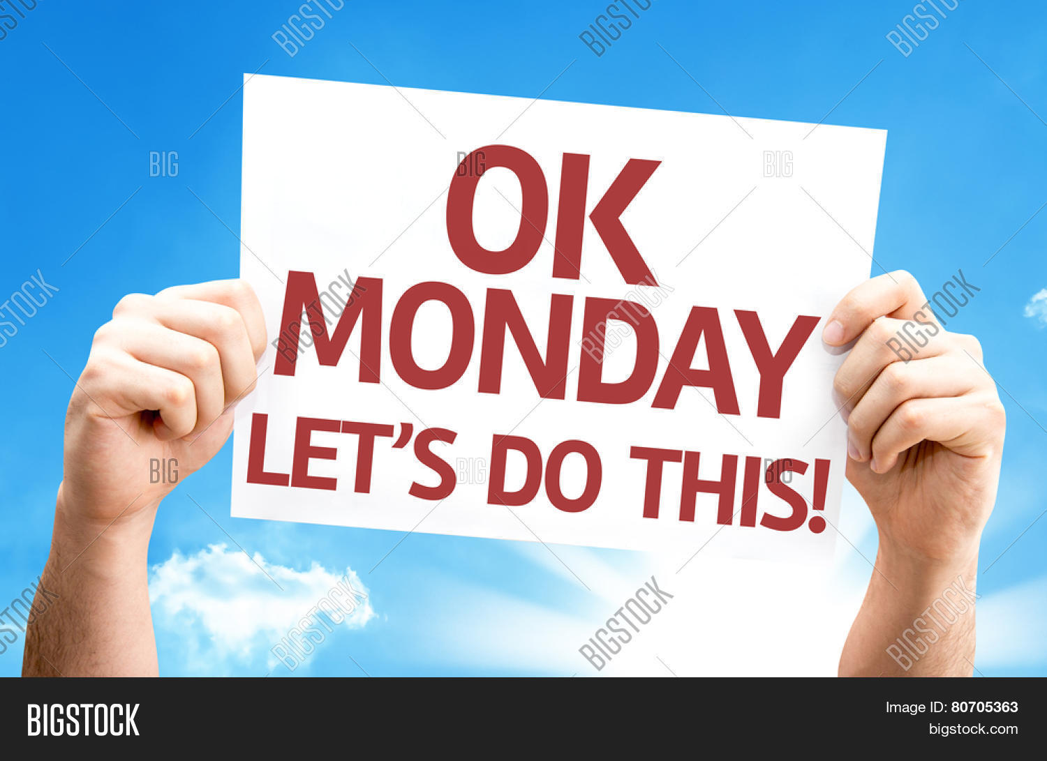 ok monday lets do this! card with beautiful day