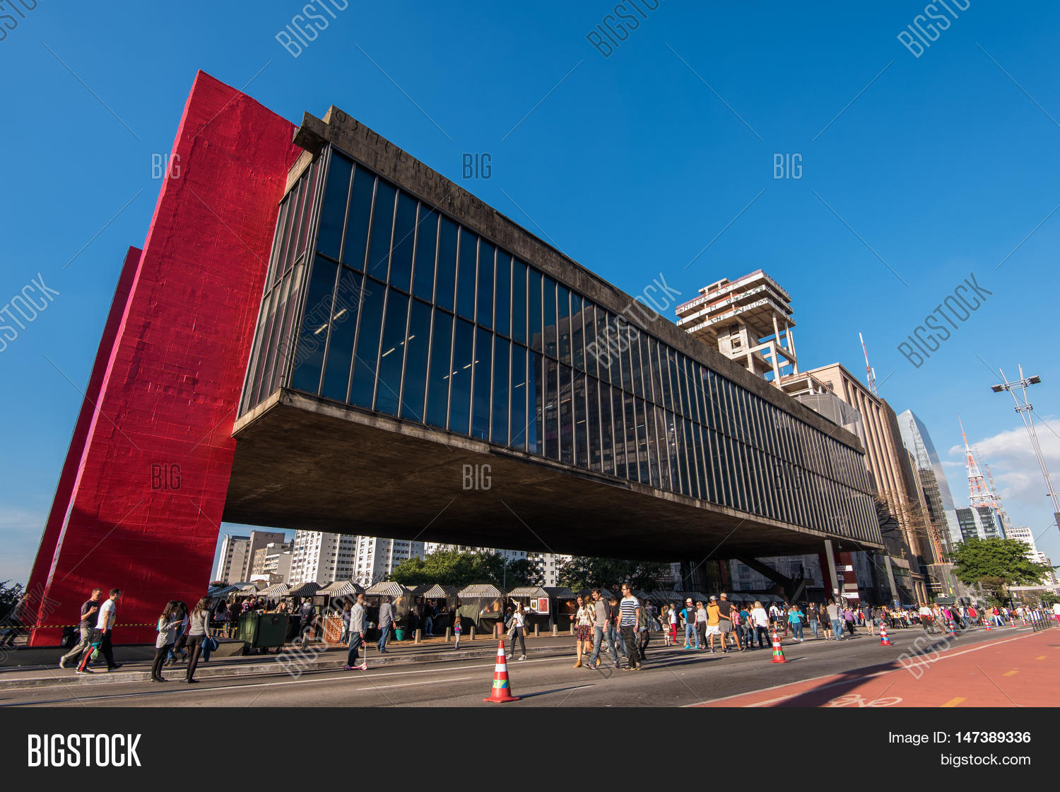 sao paulo, brazil - june 26, 2016: museum of art of sao paulo