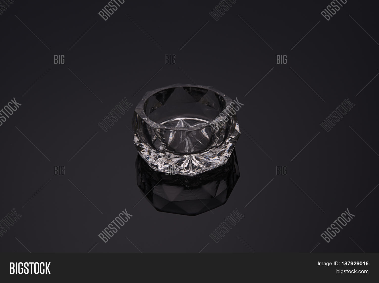 fragile czech crystal cut glass ware wedding saltcellar