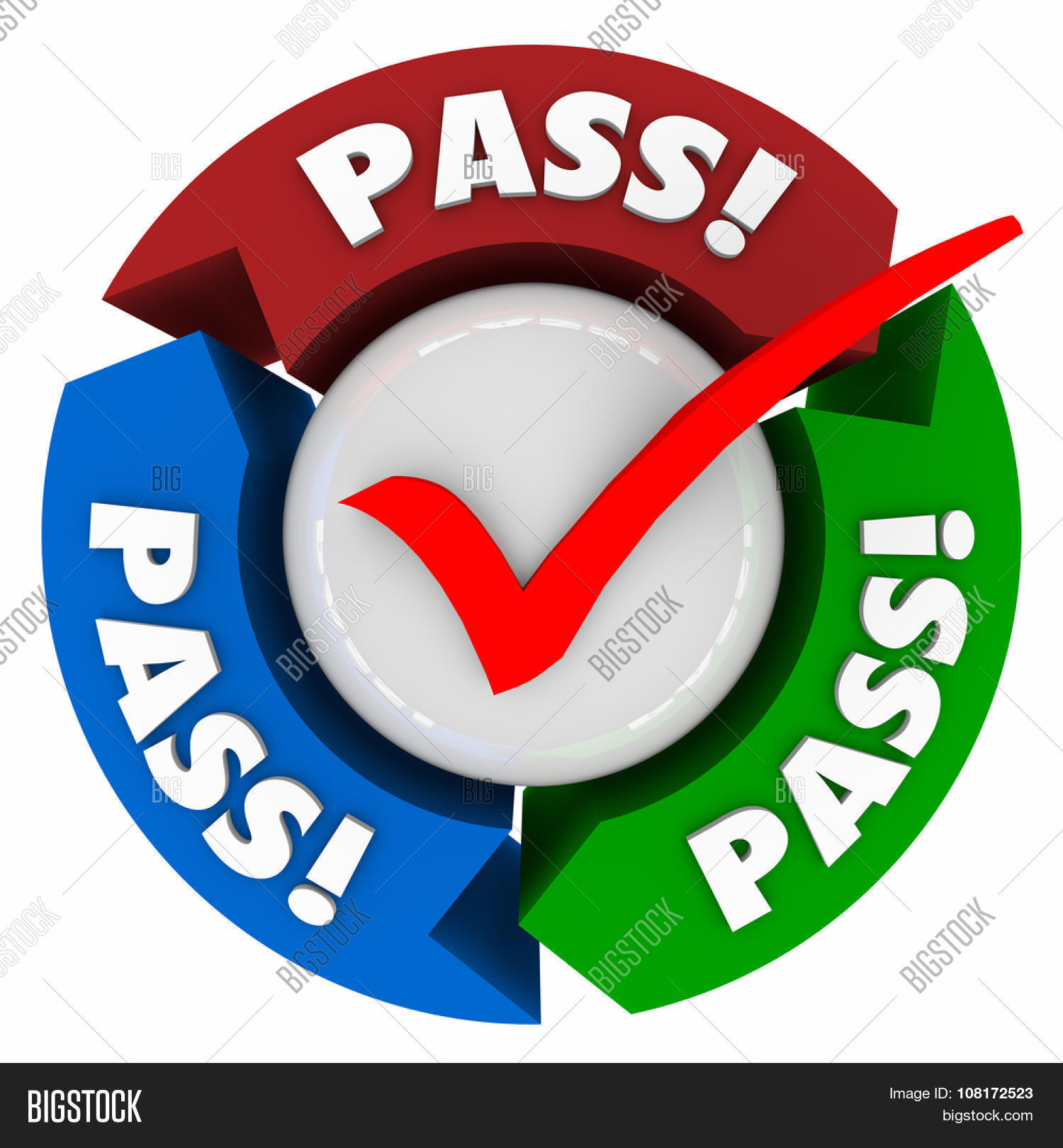 pass word on arrows around a check mark to illustrate you passed