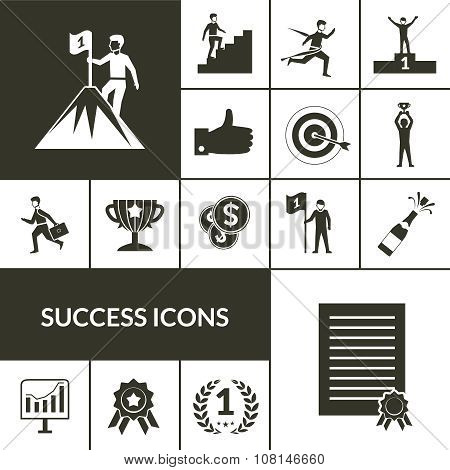 success icons black set