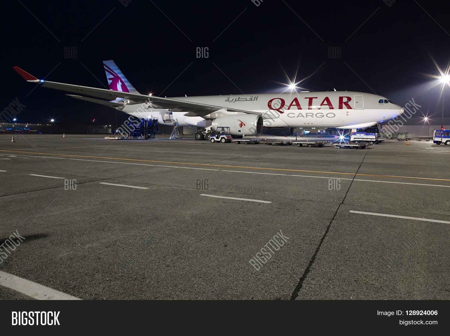 hungary - november 15: qatar cargo airbus a330 cargo plane tt