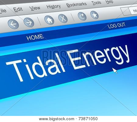 tidal energy concept.