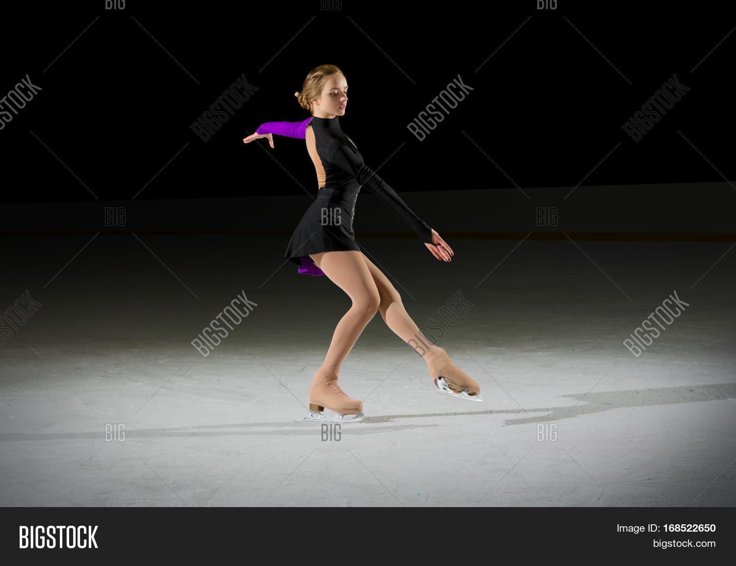 young girl figure skater (on ice arena ver)