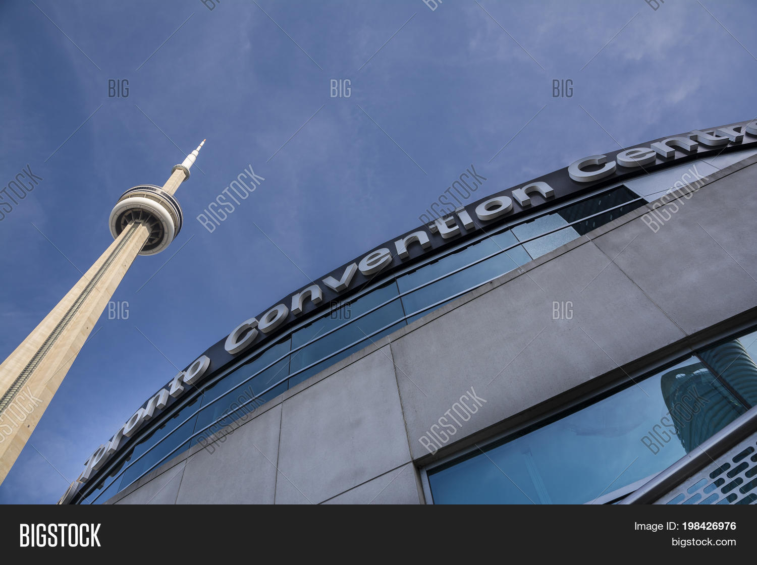 toronto,canada-august 2,2015:suggestive view of the cn tower and