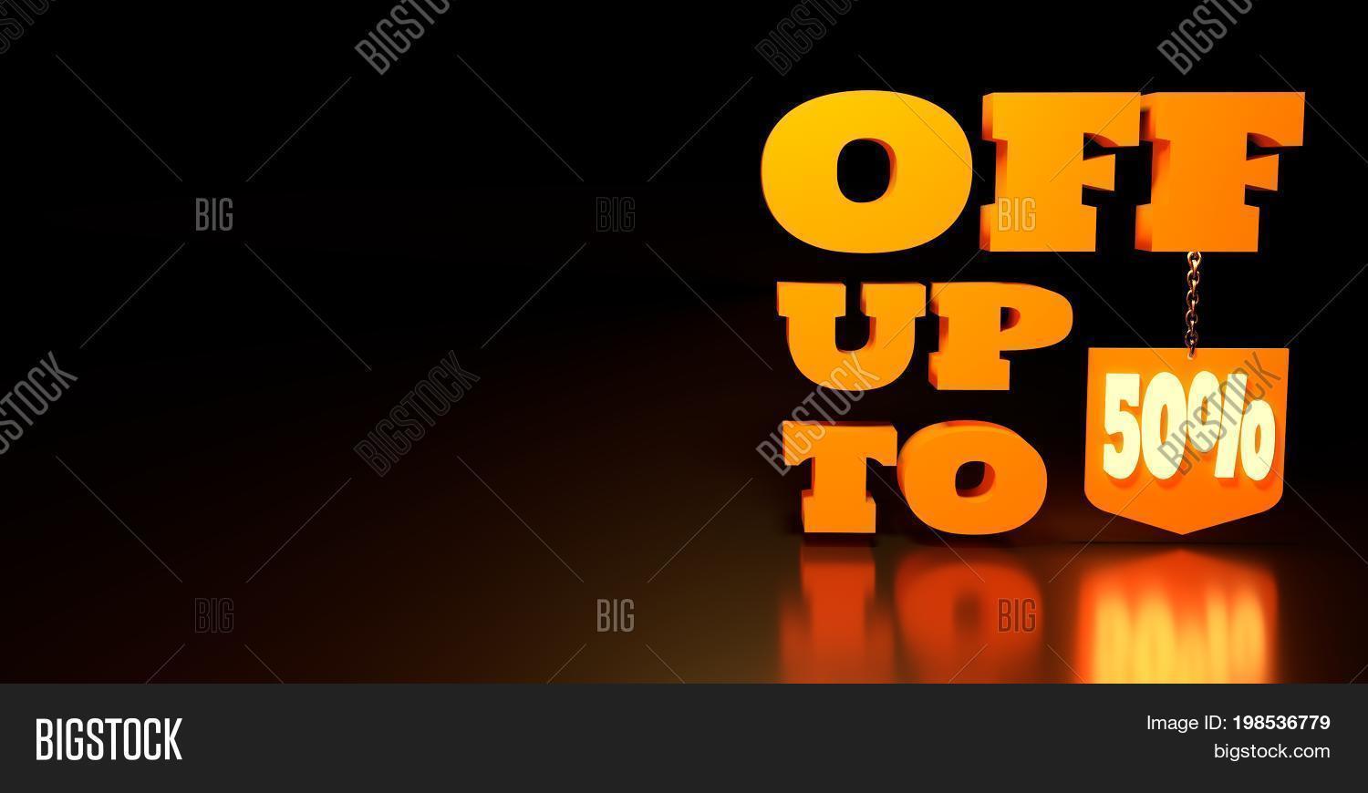 special offer discount tag. sale up to 50 percent off.