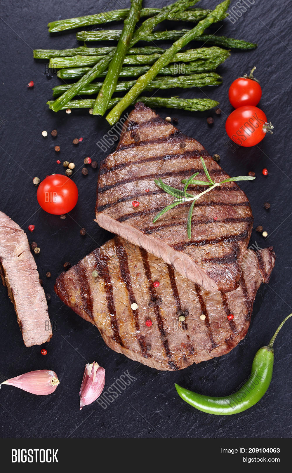 hot barbecued beef steaks图片和照片 | bigstock