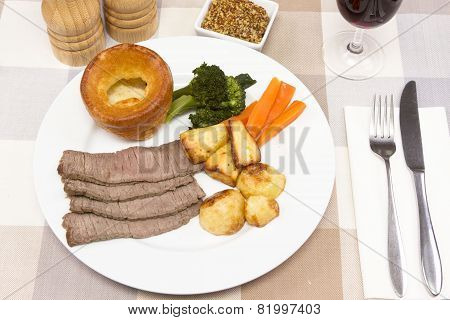 cooked beef topside