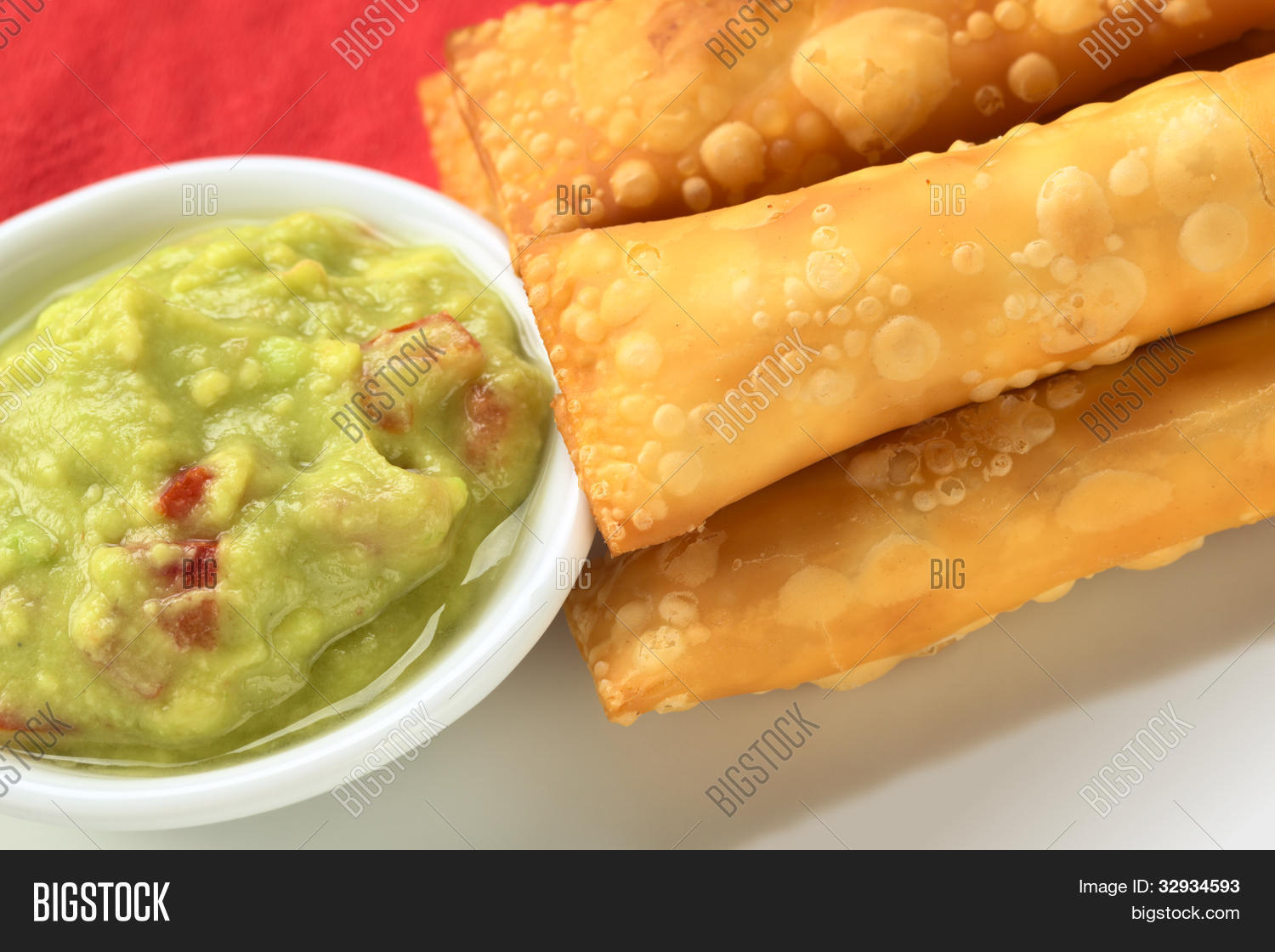 latin-american appetizers called tequenos made of fried wonton