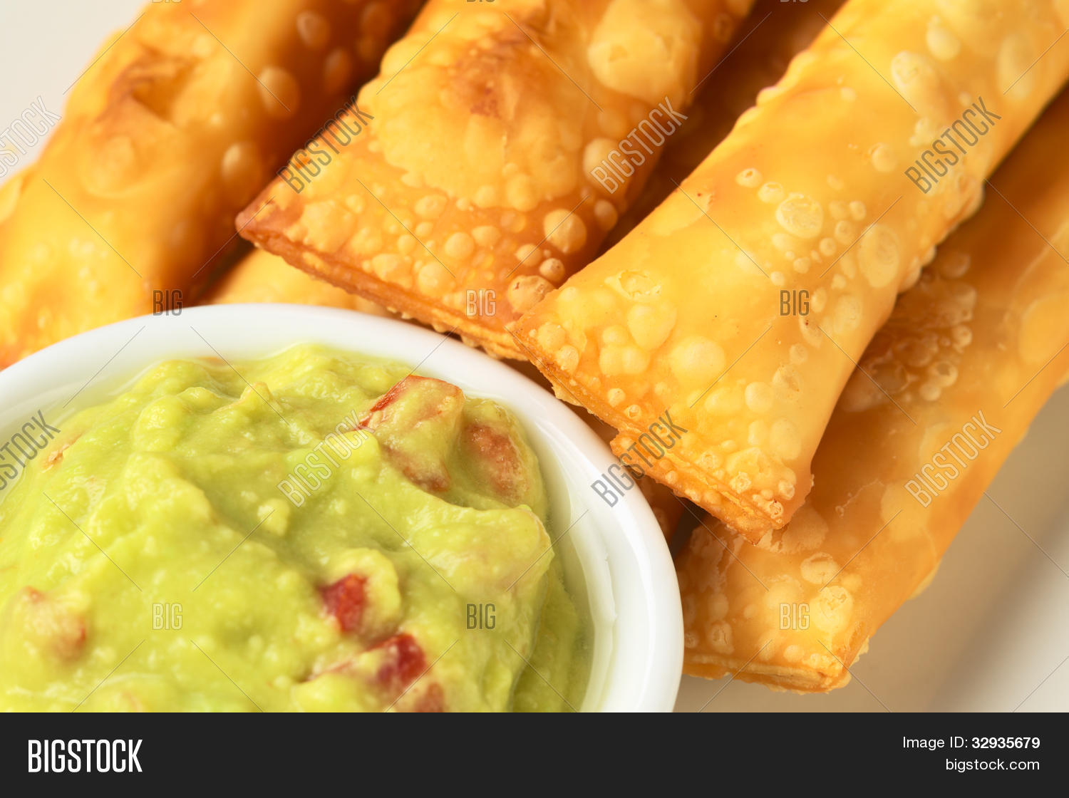 latin-american appetizers called tequenos made of fried wonton