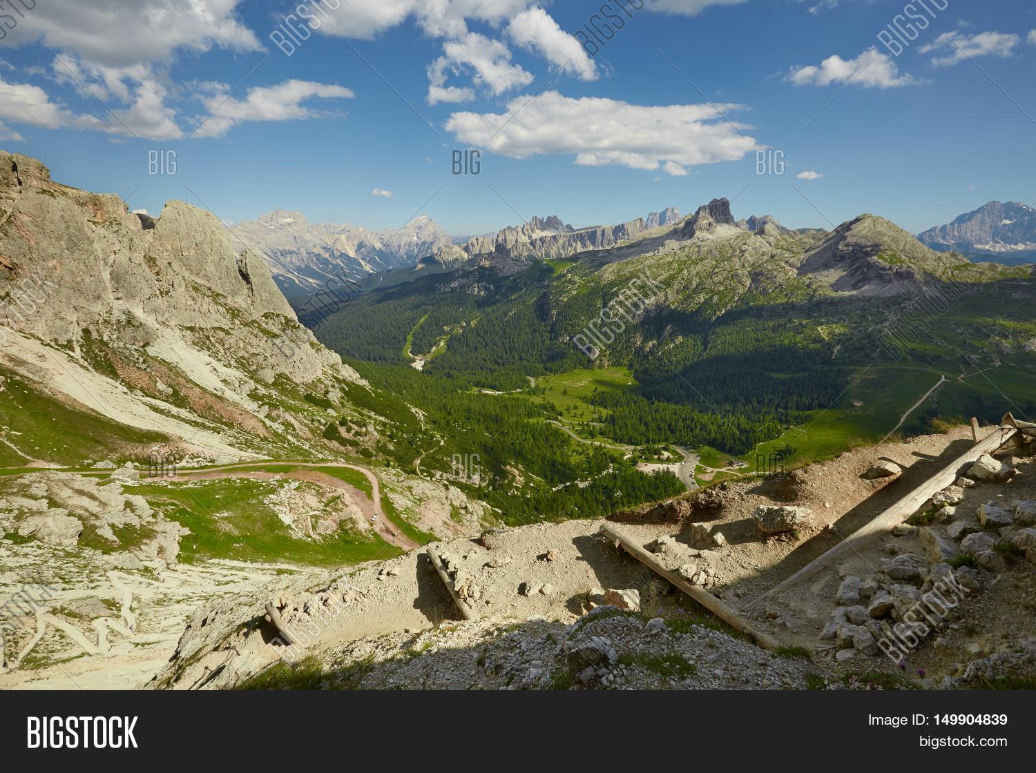 high mountain landscape in the dolomites