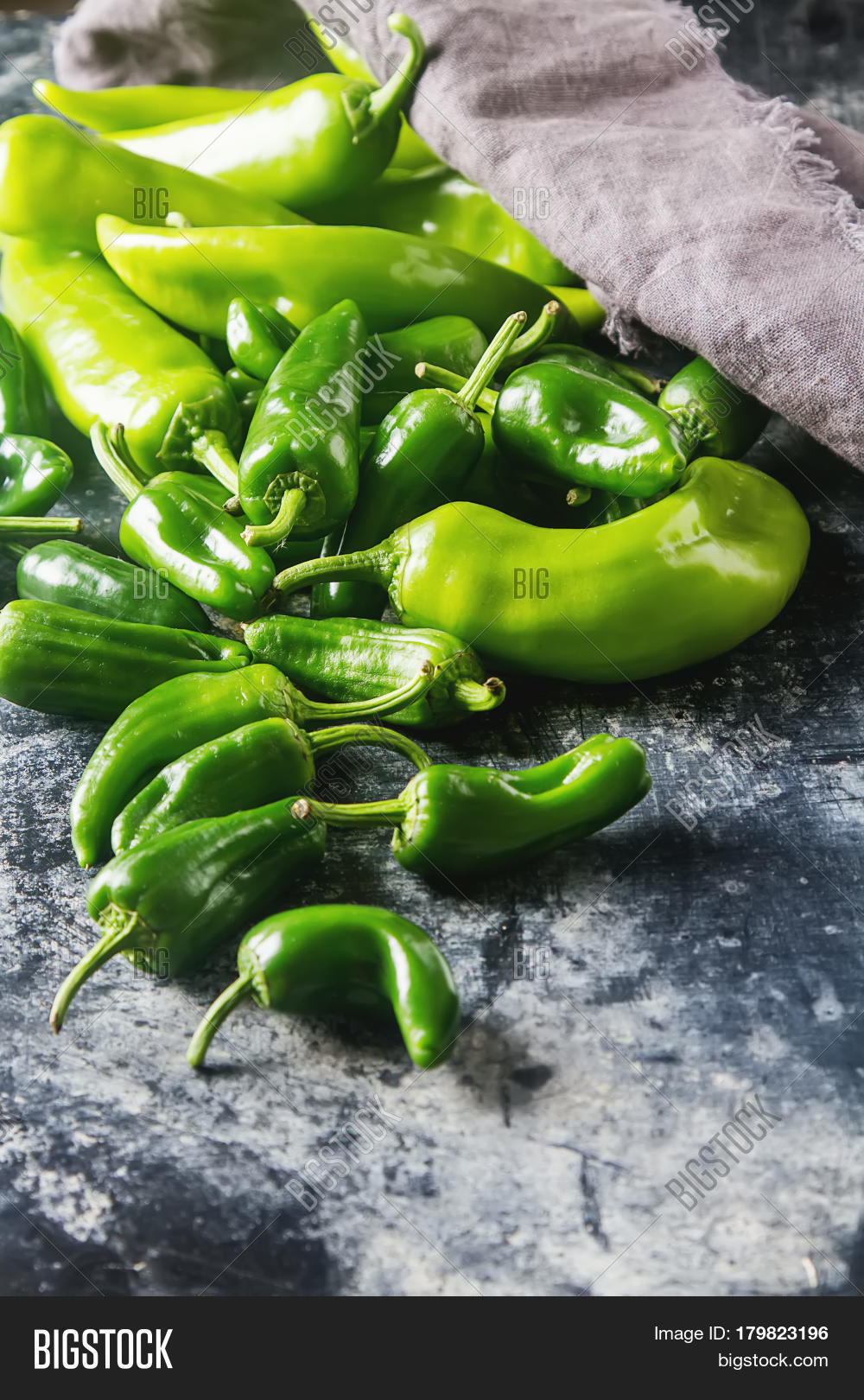 green fresh jalapeno peppers. spicy mexican food.