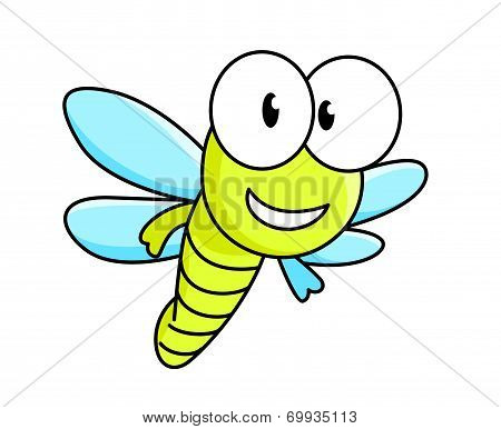 cartoon dragonfly character